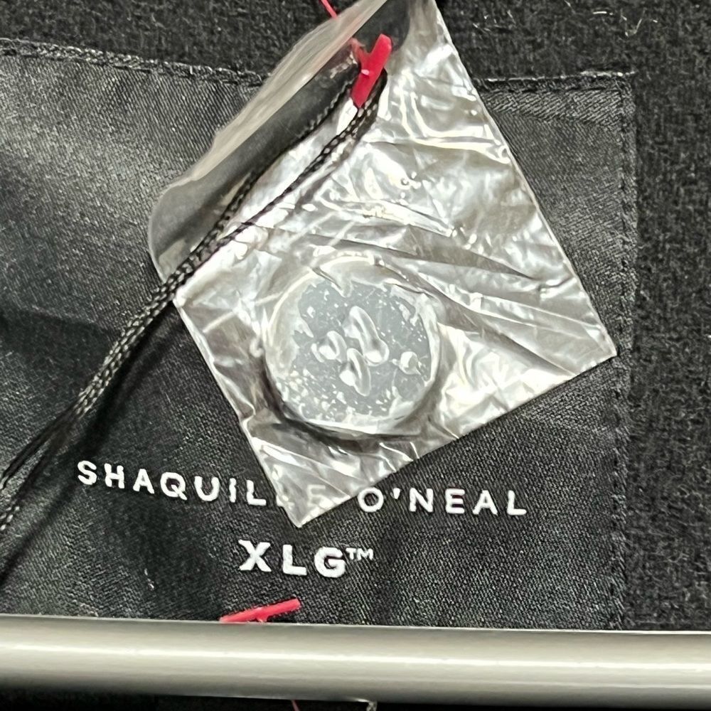 NWOT Shaquille O’ Neal black Brushed Sha*Q*ket Shacket Sz 3 XL - Picture 8 of 9